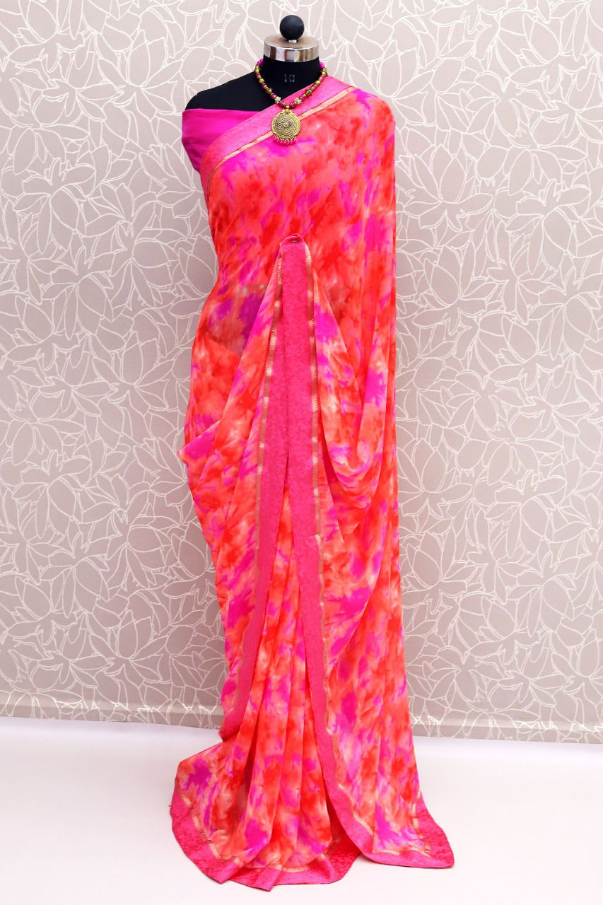 Niharika 12 Georgette Regular Wear Printed Latest Saree Collection